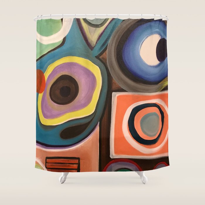 Abstract Painting Shower Curtain Gallery Image 1