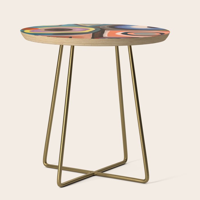 Abstract Painting Side Table Gallery Image 1