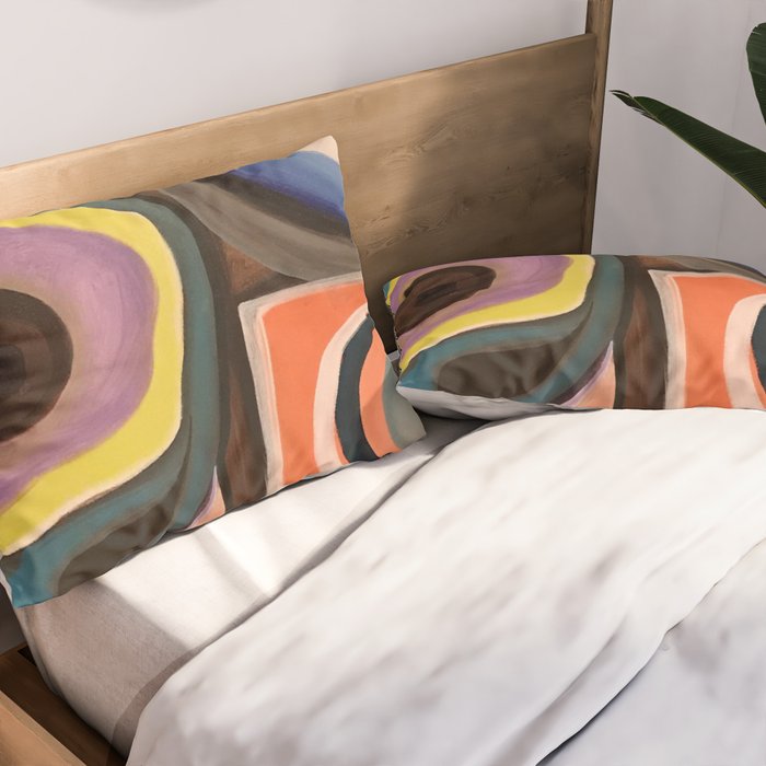 Abstract Painting Pillow Sham Gallery Image 2