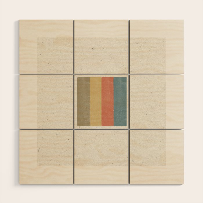 Mid Century Modern Craft  Wood Wall Art Gallery Image 1