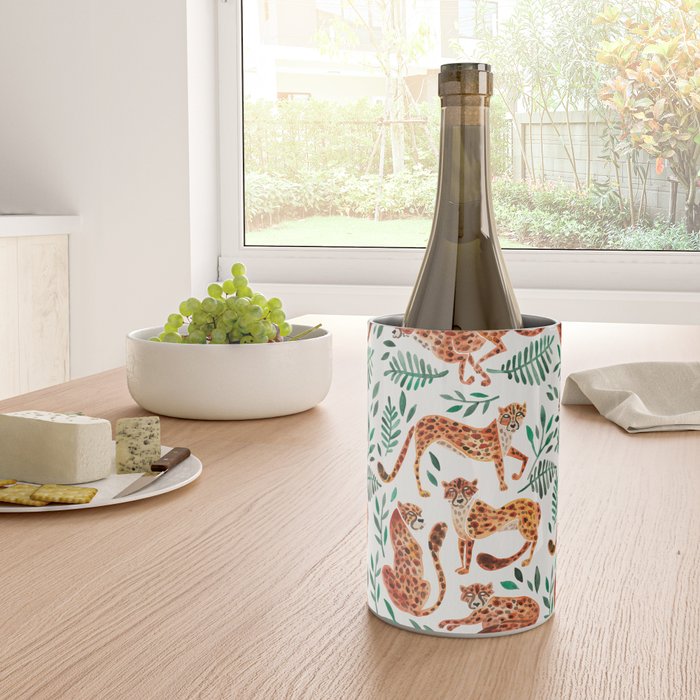 Cheetah Collection - Orange & Green Palette Wine Chiller Gallery Image 4