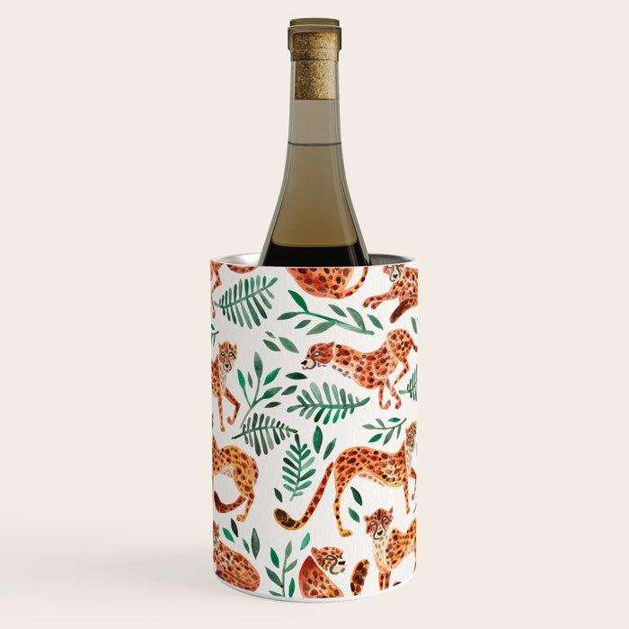 Cheetah Collection - Orange & Green Palette Wine Chiller Gallery Image 3