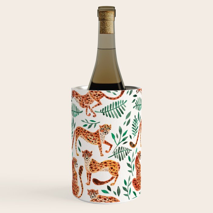 Cheetah Collection - Orange & Green Palette Wine Chiller Gallery Image 2