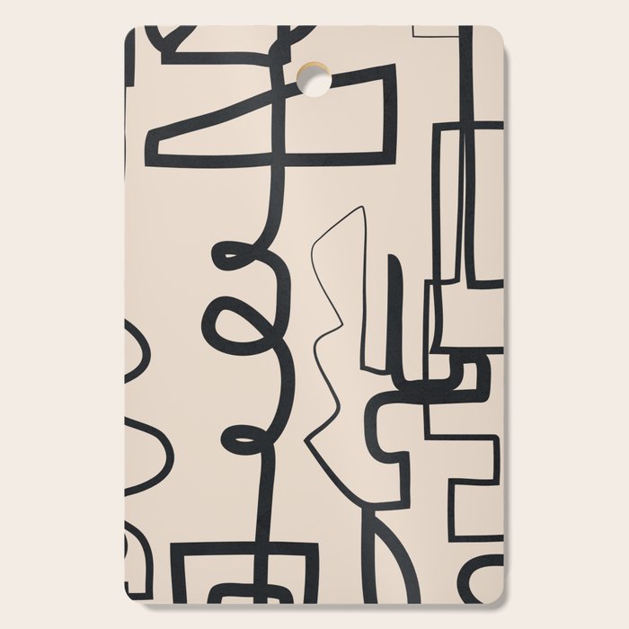 Abstract Line Movement 04 Cutting Board Gallery Image 1