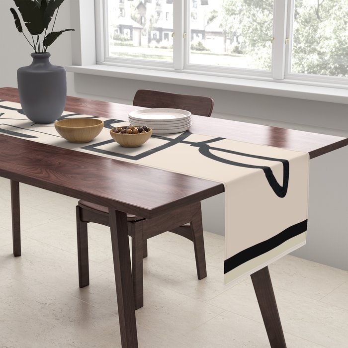 Abstract Line Movement 04 Table Runner Gallery Image 2