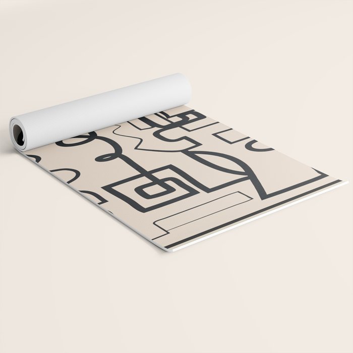 Abstract Line Movement 04 Yoga Mat Gallery Image 2