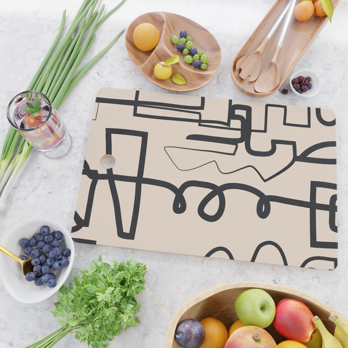 Abstract Line Movement 04 Cutting Board Gallery Image 2