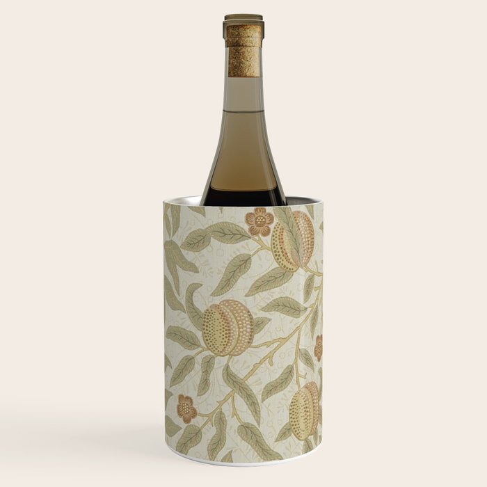 William Morris Vintage Fruit Parchment Bayleaf Pattern Wine Chiller Gallery Image 2