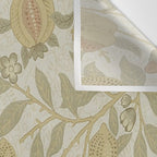 William Morris Vintage Fruit Parchment Bayleaf Pattern Wall Tapestry Gallery Image 3