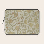 William Morris Vintage Fruit Parchment Bayleaf Pattern Laptop Sleeve Gallery Image 1