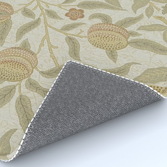 William Morris Vintage Fruit Parchment Bayleaf Pattern Rug Gallery Image 4