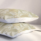 William Morris Vintage Fruit Parchment Bayleaf Pattern Pillow Sham Gallery Image 3