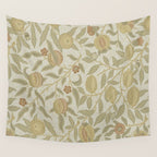 William Morris Vintage Fruit Parchment Bayleaf Pattern Wall Tapestry Gallery Image 4