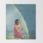 High maintenance - Rainbow trip Throw Blanket Gallery Image 2