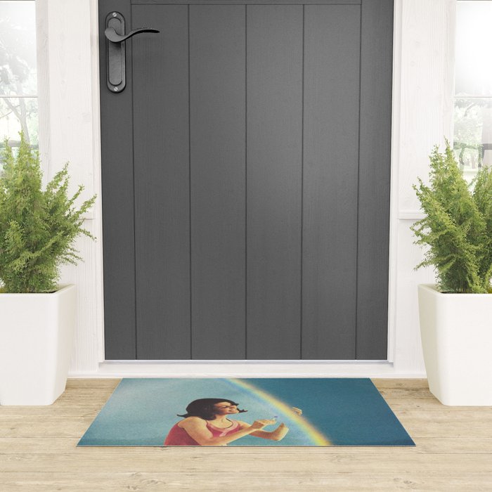 High maintenance - Rainbow trip Welcome Mat Gallery Image 3