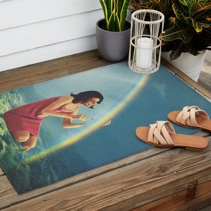 High maintenance - Rainbow trip Outdoor Rug Gallery Image 2