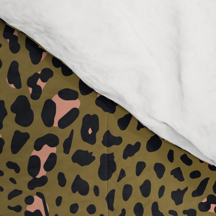 Leopard Spots Olive Comforter Gallery Image 4