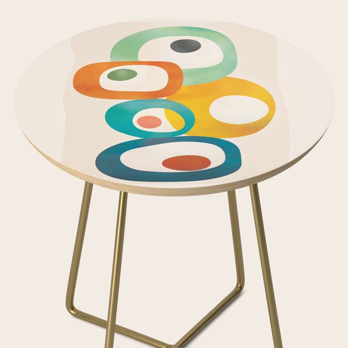 Mid-Century Modern Abstract Art 02 Side Table Gallery Image 2