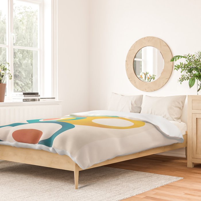 Mid-Century Modern Abstract Art 02 Duvet Cover Gallery Image 2