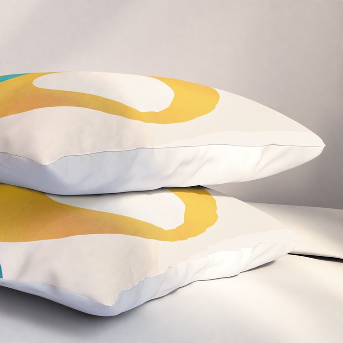 Mid-Century Modern Abstract Art 02 Pillow Sham Gallery Image 3