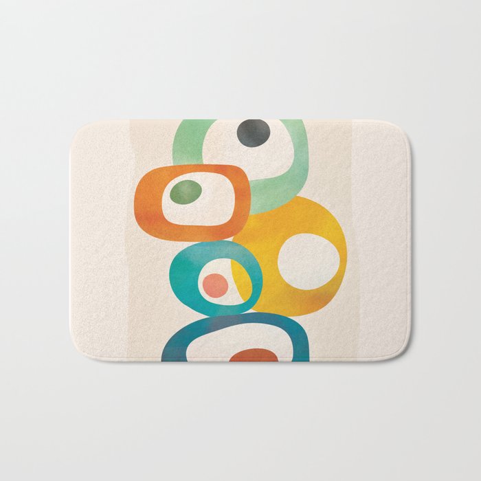 Mid-Century Modern Abstract Art 02 Bath Mat Gallery Image 1