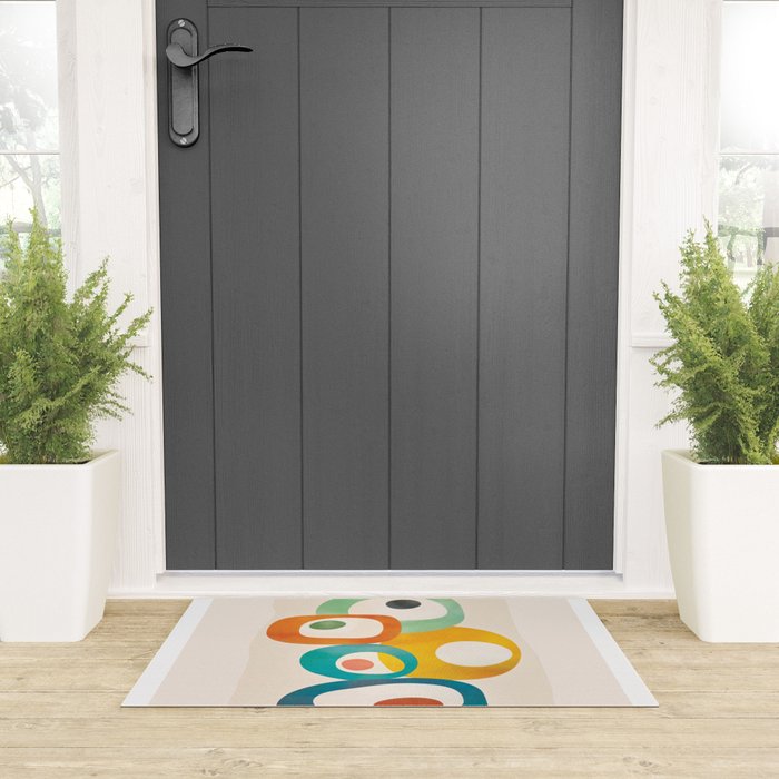 Mid-Century Modern Abstract Art 02 Welcome Mat Gallery Image 3