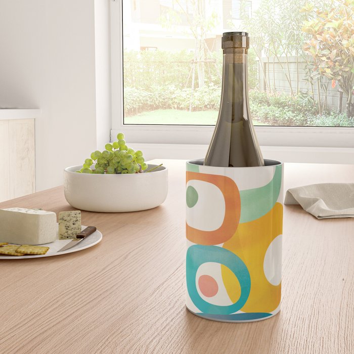 Mid-Century Modern Abstract Art 02 Wine Chiller Gallery Image 4