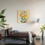 Mid-Century Modern Abstract Art 02 Wood Wall Art Gallery Image 2