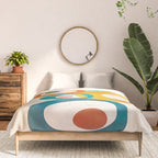 Mid-Century Modern Abstract Art 02 Comforter Gallery Image 3