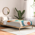 Mid-Century Modern Abstract Art 02 Comforter Gallery Image 2