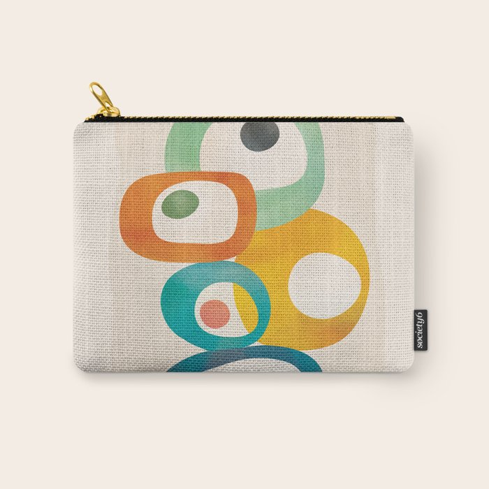 Mid-Century Modern Abstract Art 02 Carry All Pouch Gallery Image 1