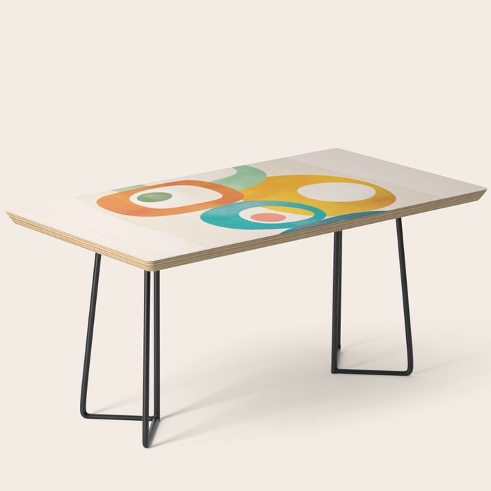 Mid-Century Modern Abstract Art 02 Coffee Table Gallery Image 1