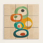 Mid-Century Modern Abstract Art 02 Wood Wall Art Gallery Image 1