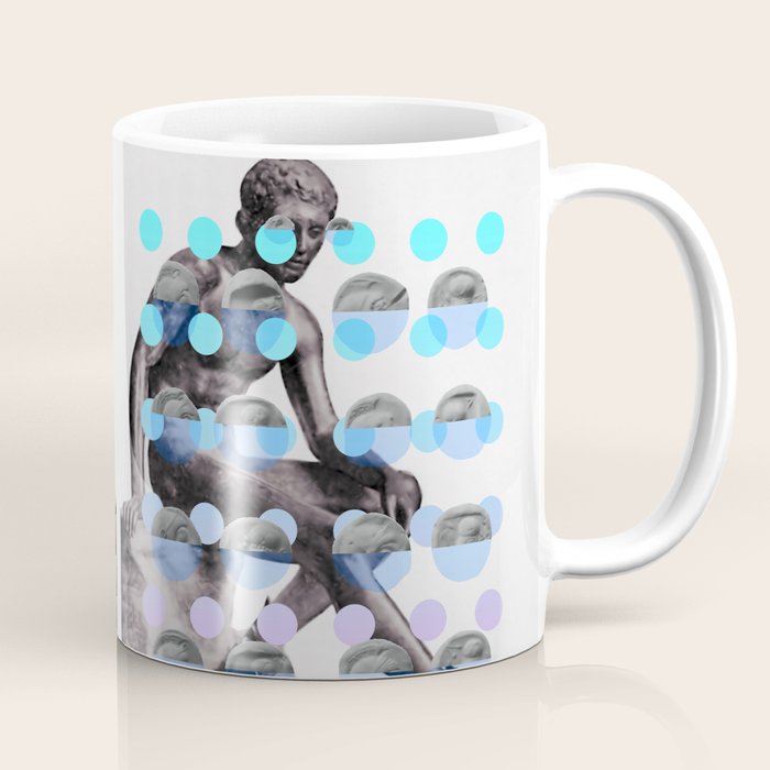 Statue With A Dot Gradient 2 Coffee Mug Gallery Image 1