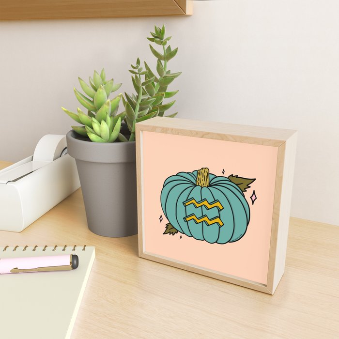 Aquarius Pumpkin Mini Art Print Gallery Image 2