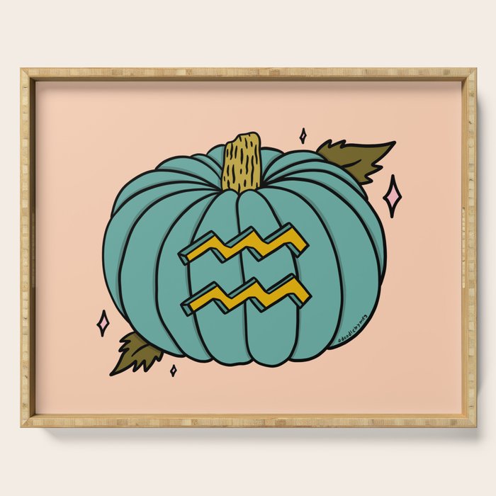 Aquarius Pumpkin Serving Tray Gallery Image 1