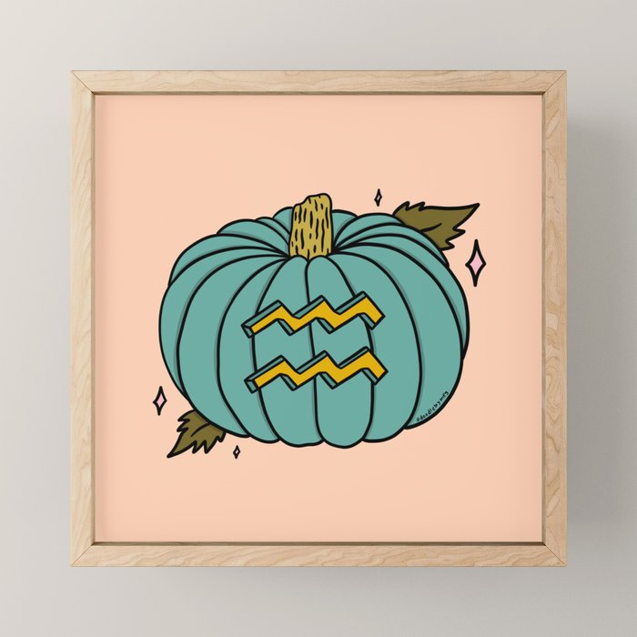 Aquarius Pumpkin Mini Art Print Gallery Image 1