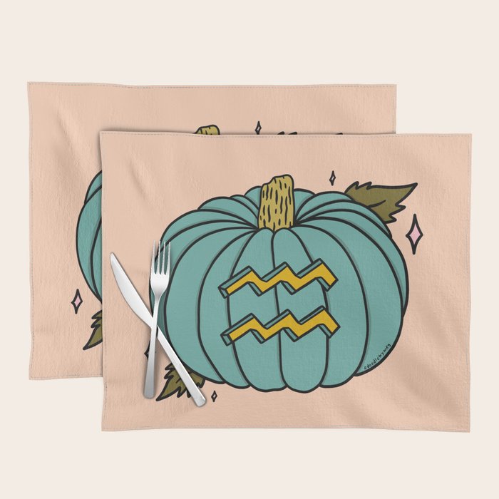 Aquarius Pumpkin Placemat Gallery Image 1