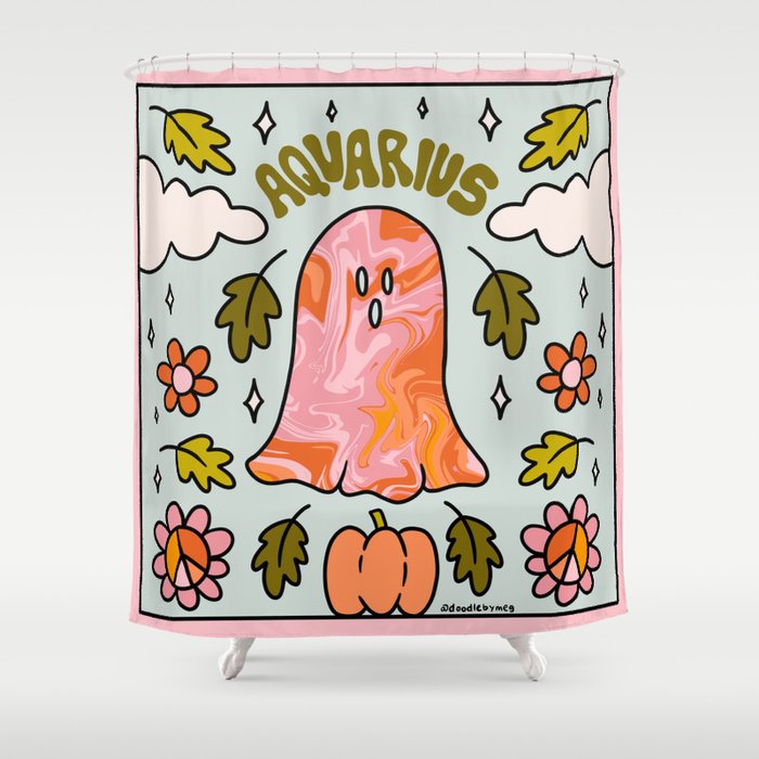 Aquarius Ghost Shower Curtain Gallery Image 1