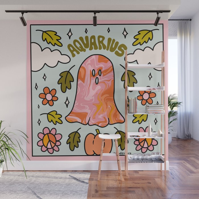 Aquarius Ghost Wall Mural Gallery Image 1