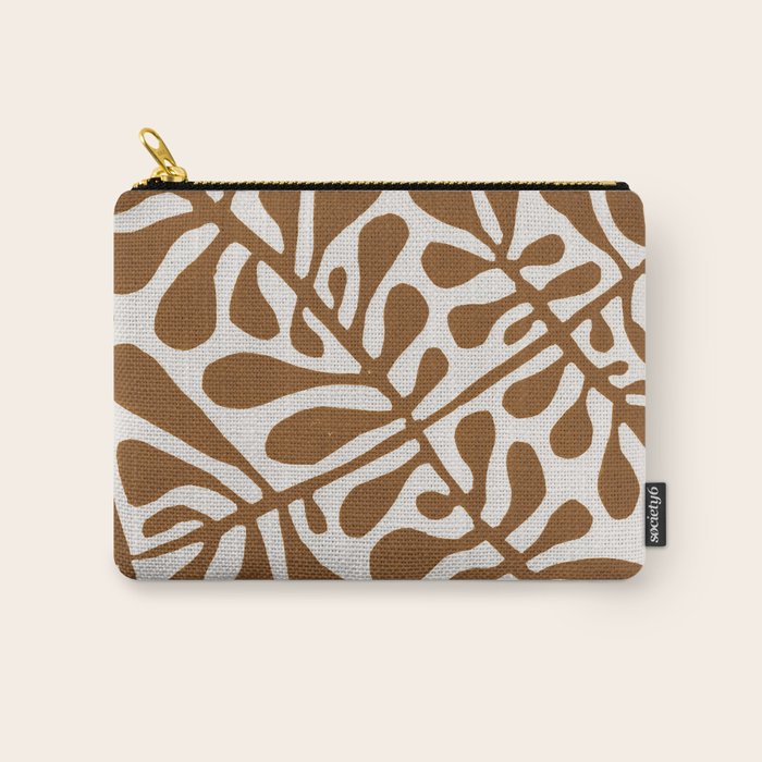 Linocut Plant #2 Carry All Pouch Gallery Image 1