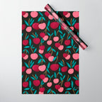 Cherry Collection - Charcoal Wrapping Paper Gallery Image 1