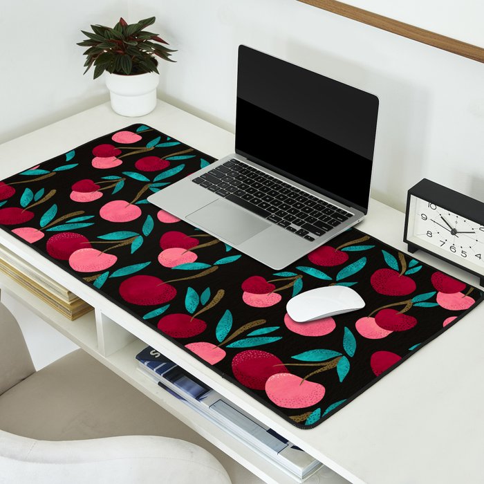 Cherry Collection - Charcoal Desk Mat Gallery Image 2
