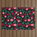 Cherry Collection - Charcoal Outdoor Rug Gallery Image 1