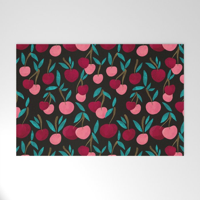 Cherry Collection - Charcoal Welcome Mat Gallery Image 1