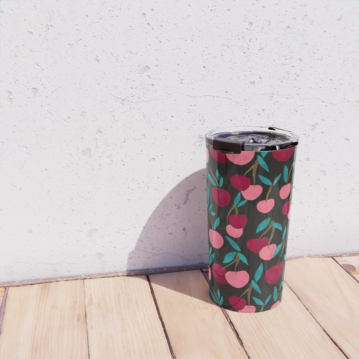 Cherry Collection - Charcoal Travel Mug Gallery Image 4
