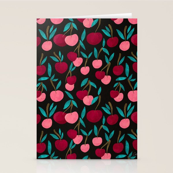 Cherry Collection - Charcoal Stationery Card Gallery Image 2