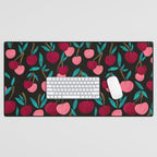 Cherry Collection - Charcoal Desk Mat Gallery Image 1