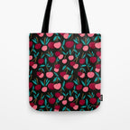 Cherry Collection - Charcoal Tote Bag Gallery Image 1