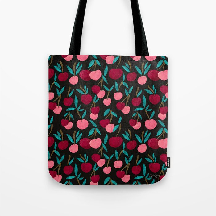 Cherry Collection - Charcoal Tote Bag Gallery Image 1